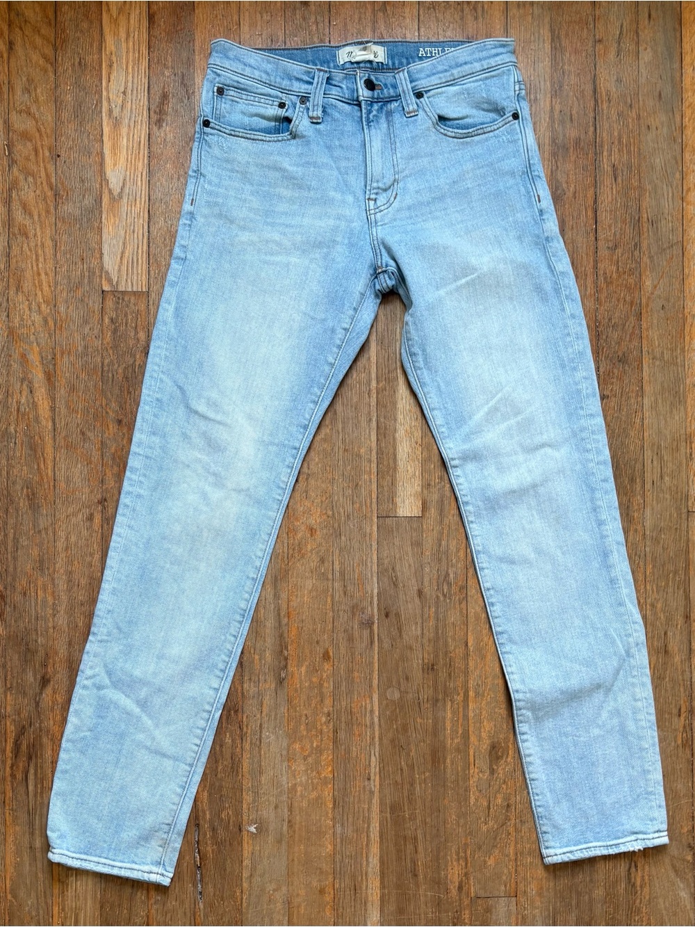 Madewell Men's Light Wash Athletic Slim Jeans ~ sz 30 x 32